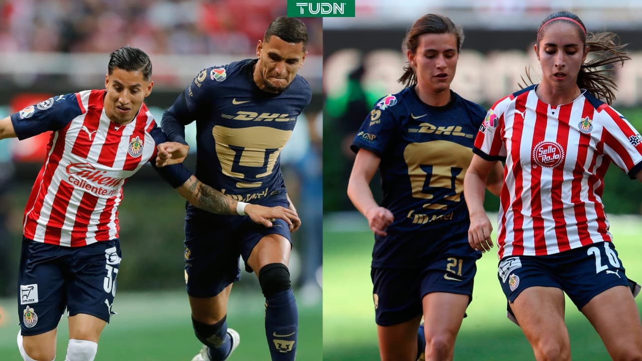 Chivas y Pumas se enfrentarán en liguillas de Liga MX y Liga MX Femenil