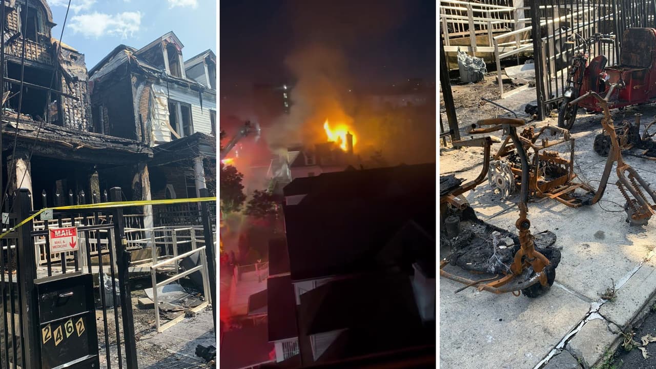 Un incendio de cinco alarmas en El Bronx dejó 13 heridos, incluidos 8 bomberos. La causa probable fue una batería de iones de litio no certificada que se cargaba en la entrada de una vivienda en University Heights.