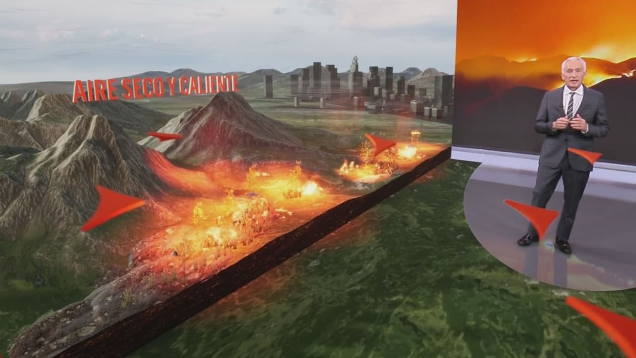 En realidad aumentada: así se forman los vientos de Santa Ana que propagan el incendio Franklin en California