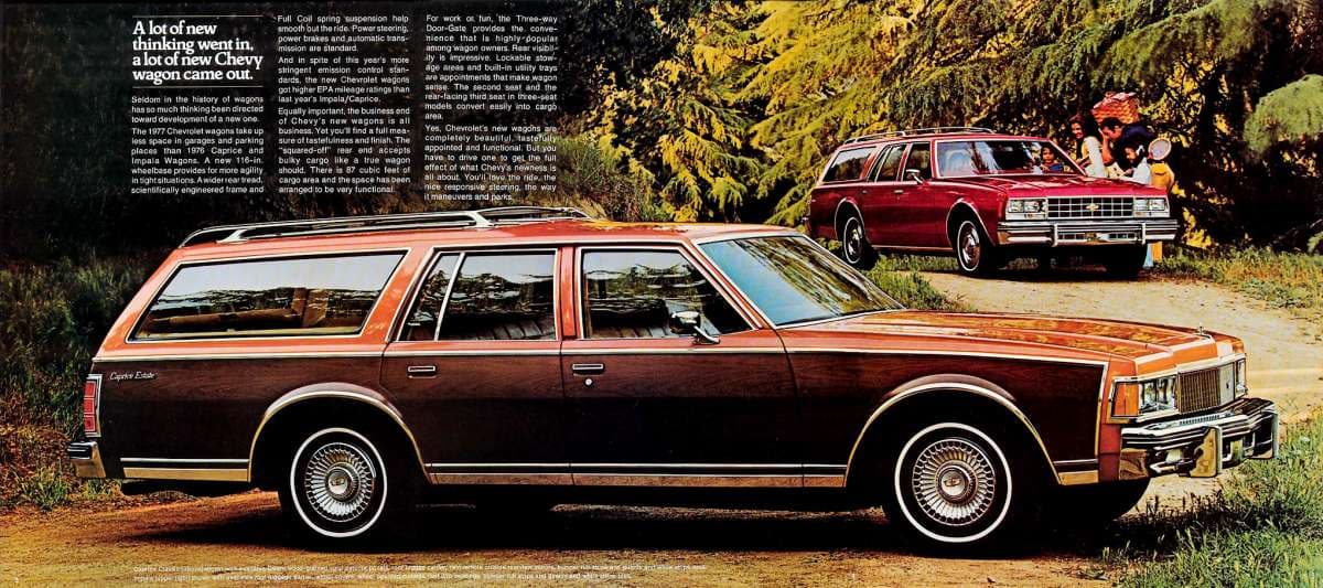 Aunque no lo creas la Chevrolet Caprice Classic Wagon 1977 era considerada un vehículo mediano