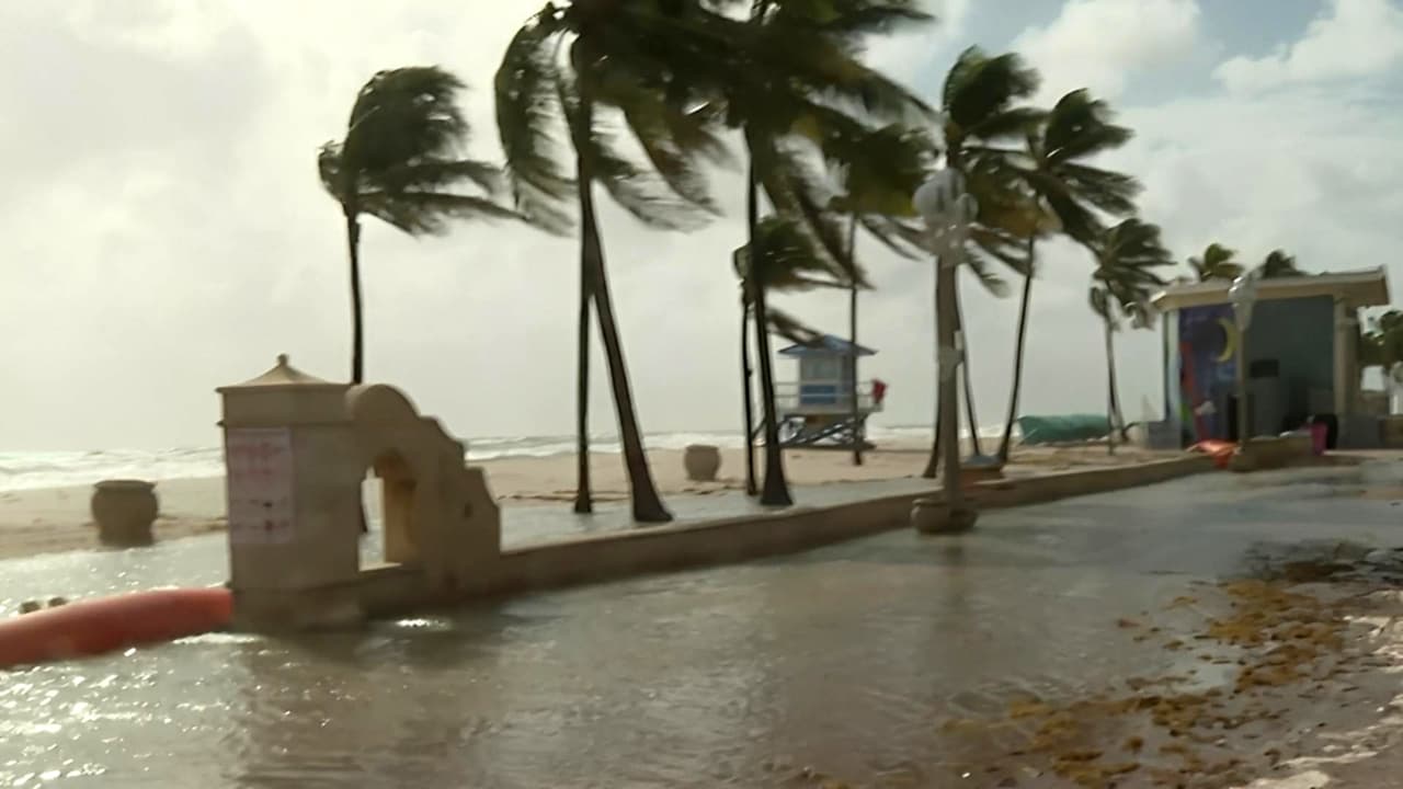 Marea real y lluvias dejan inundaciones en varias zonas del sur de Florida