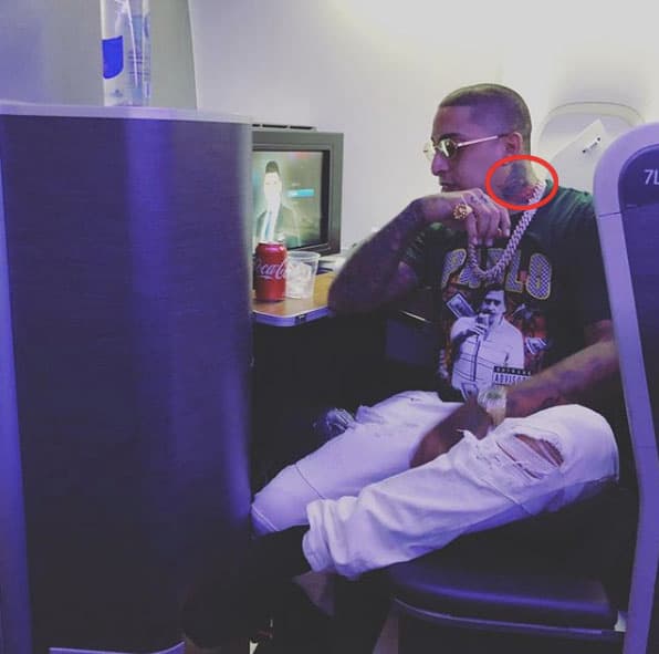 El boricua tiene distintos tipos de tatuajes y todos tienen que ver con su visión del mundo, al igual que con desarrollo personal a través de los años.
<br>
<br>