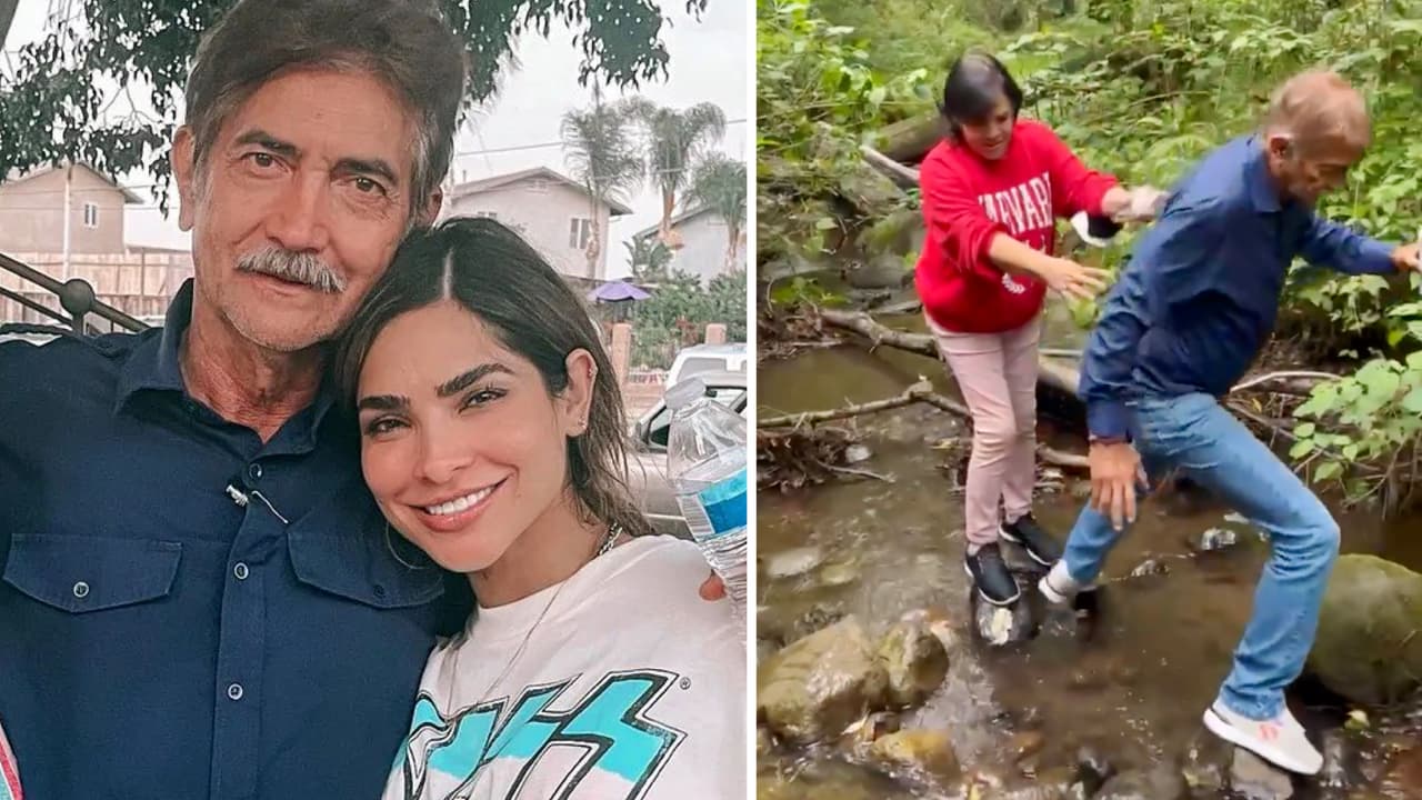 El papá de Alejandra Espinoza se cayó en un arroyo, ahora él fue quien se dio el "trancazo"