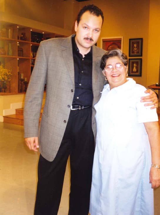 Con Pepe Aguilar, uno de los ídolos de la música regional mexicana.