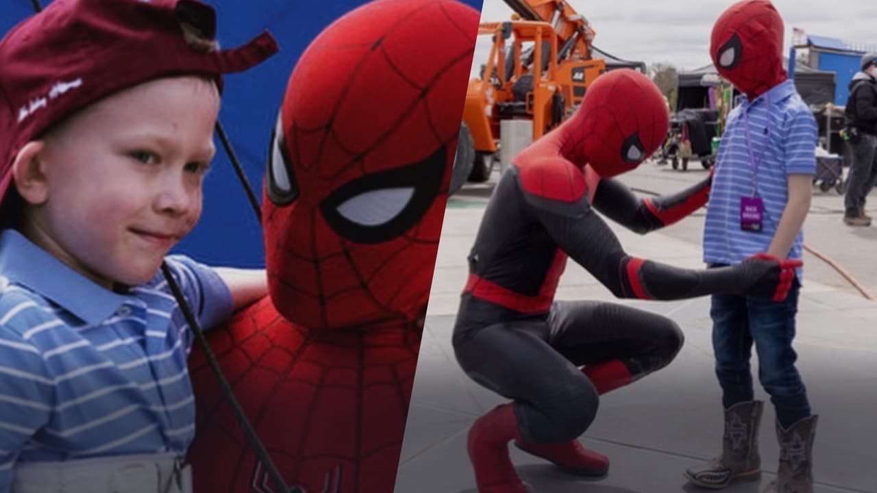Spider-Man hace realidad el sueño del pequeño que salvó a su hermanita del ataque de un perro