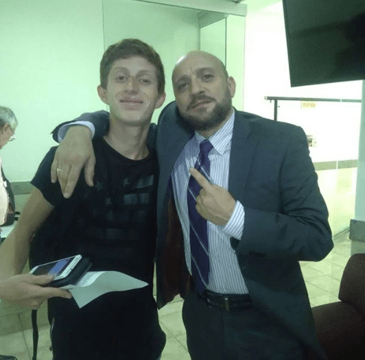 Luisito y Benito detrás de cámaras. 
<br>