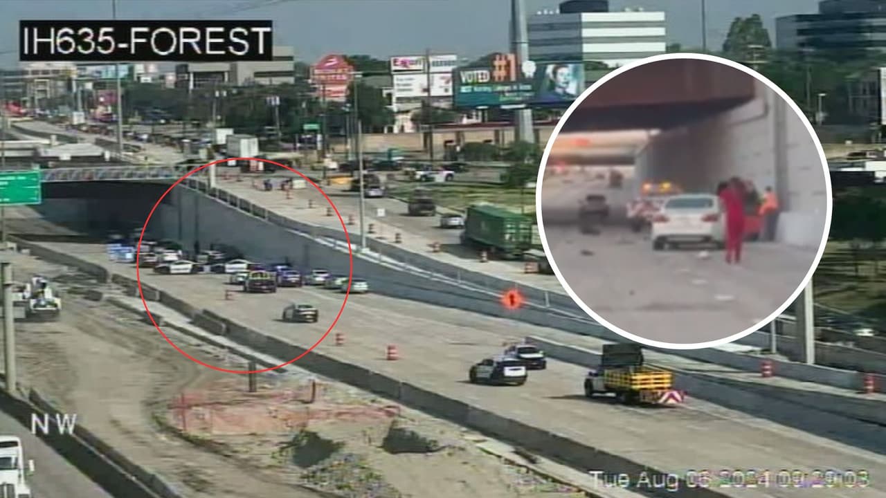 Choque múltiple termina en riña en medio de la autopista 635; reportan que hay tres heridos