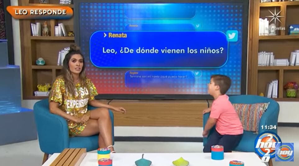 Galilea Montijo le comentó que ella creía que los niños venían de París, pero su invitado dijo desconocer esa teoría.
<br>