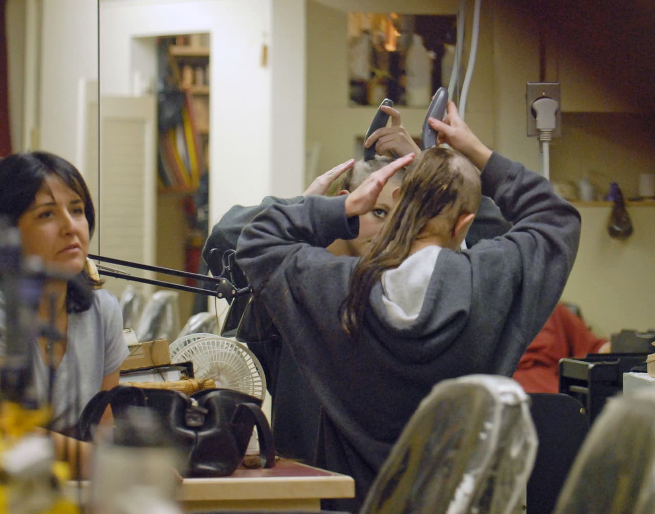 ¡Y se comenzó a rapar!