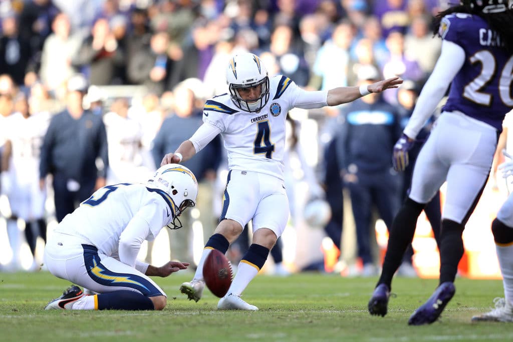 Con un gol de campo de 47 yardas, Michael Badgley impuso una marca para un juego de Playoff de los Chargers con cinco, rompiendo la de Nate Kaeding, con cuatro, en 2007 ante los Patriots.