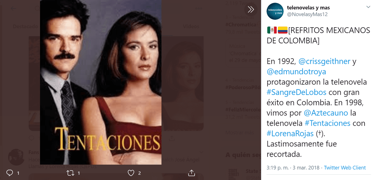 El temor no era gratuito. Por aquella misma época, TV Azteca y la productora Argos se habían visto obligadas a 
<b><a href="https://www.univision.com/entretenimiento/celebridades/las-5-telenovelas-que-ofendieron-a-organizaciones-religiosas-provocaron-protestas-y-hasta-una-excomunion-fotos#bfeb1cbc001a" target="_blank">sacar del aire la telenovela 'Tentaciones'</a></b>, con Lorena Rojas y José Ángel Llamas. 
<br>