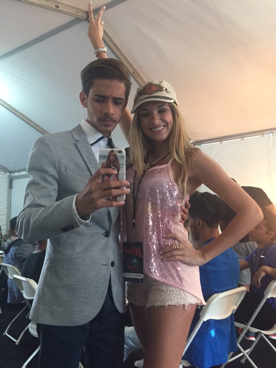 Nuestra reportera digital se la pasó muy bien en las audiciones de Miami Beach. Se hizo selfies con todos!