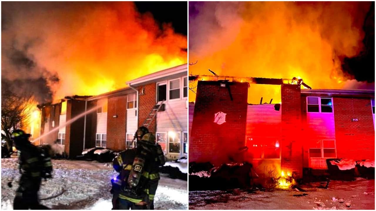 Feroz incendio en una casa de Plainview; muere mujer de 84 años 