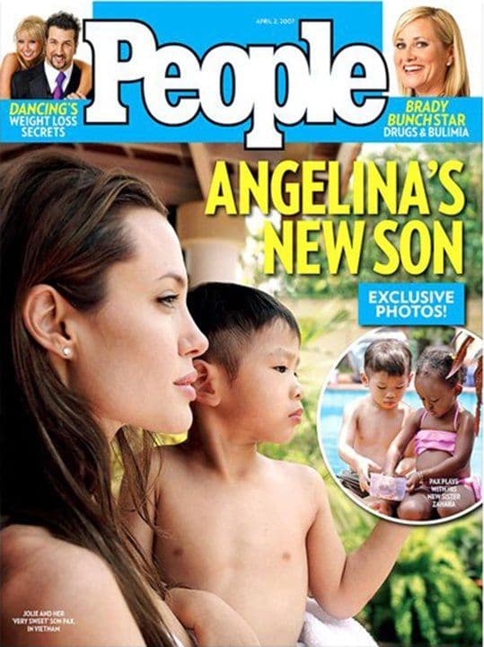 March 2007. The cover page of Pax Thien, the couple’s third adopted son, gave them another US$2 million.
