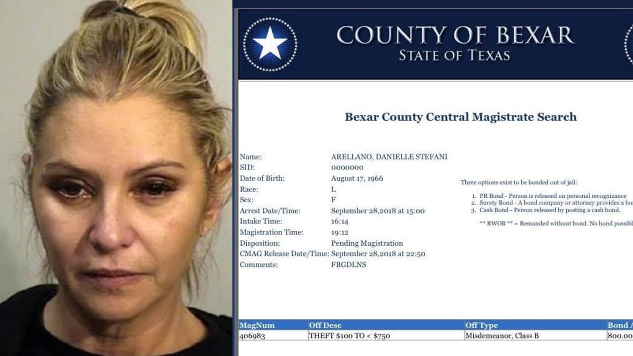 Esta fue la foto y ficha del arresto de Daniela Castro en septiembre de 2018.