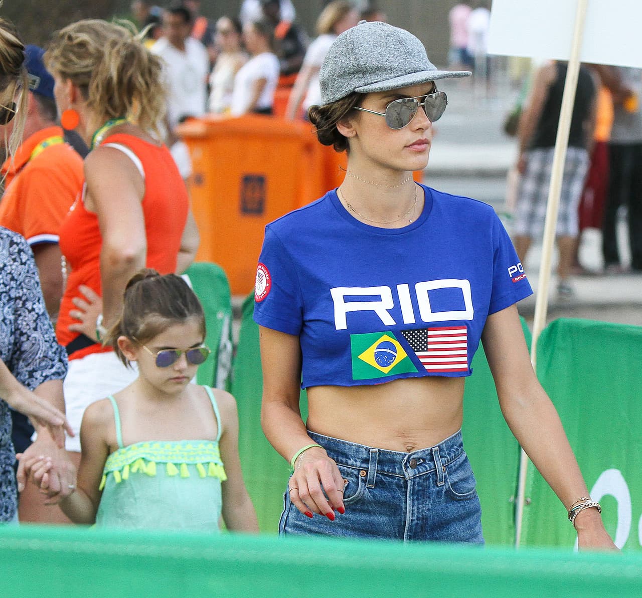 Pero la que le robó la atención de las cámaras a su mami fue la encantadora Anja.