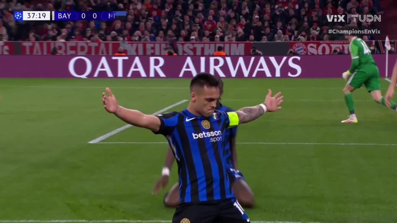 ¡Golazo del Inter! Latigazo y Lautaro define de tres dedos para el 0-1
