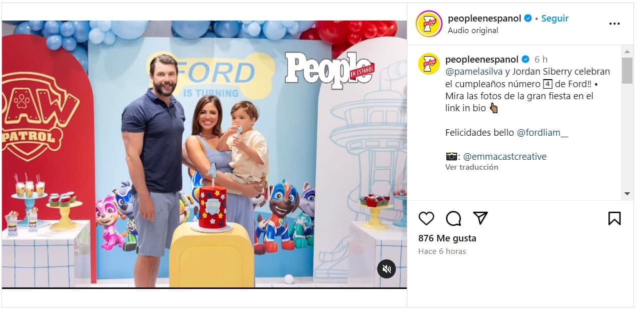 Pamela Silva celebró con una fiesta el cumpleaños número 4 de su hijo Ford.