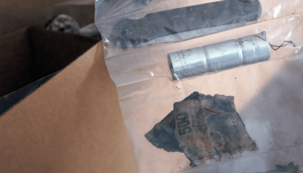 Pertenencias bajo resguardo de la morgue de Pima.