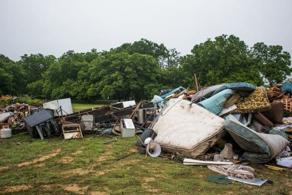 Algunas zonas de la capital texana quedaron bajo el agua luego de las intensas lluvias de los últimos días.