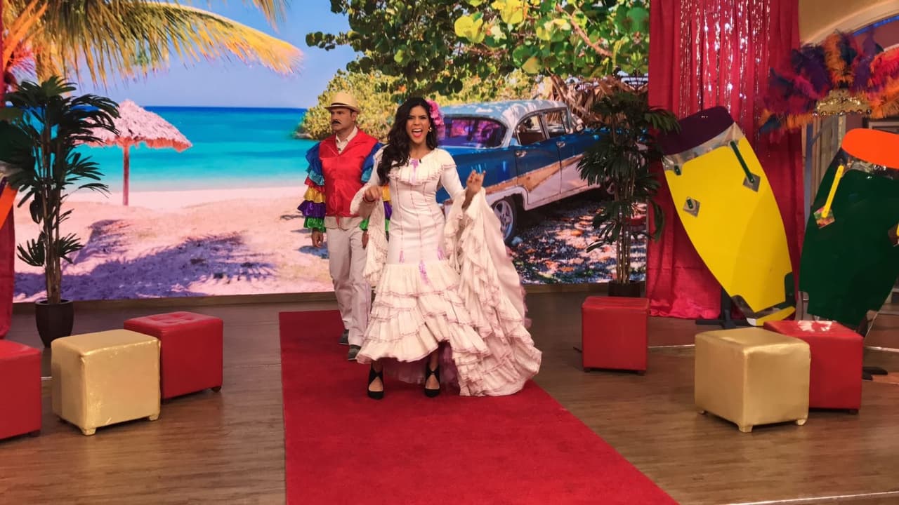 Aunque es dominicana, Francisca Lachapel nos mostró su cadencia para bailar mambo.