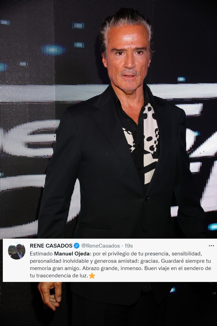 <b>René Casados</b> también fue compañero de Manuel Ojeda en su último proyecto y lo recordó con cariño.