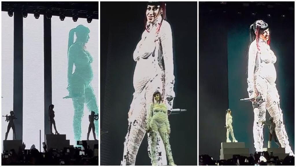 Así apareció Cazzu la primera vez que se dejó ver embarazada.