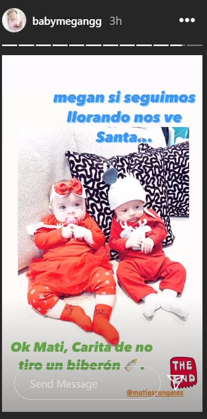 Michelle Galván publicó desde la cuenta de Instagram de su hija que la niña ya espera con ansia la llegada de Santa Claus. 
<br>