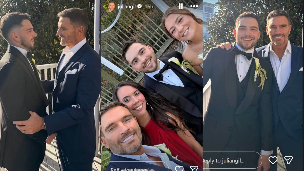 Julián Jr., el hijo de Julián Gil, se casó este fin de semana en Delaware.