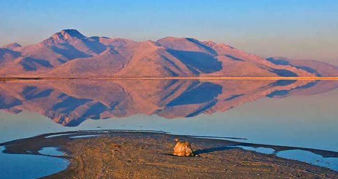 El "Gran Lago Salado" es hogar de animales salvajes y millones de aves migratorias.