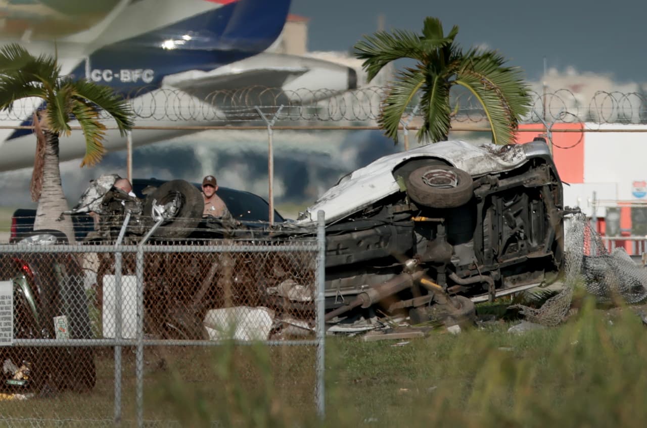 En fotos: Accidente de avión en Miami deja cinco muertos y varios heridos