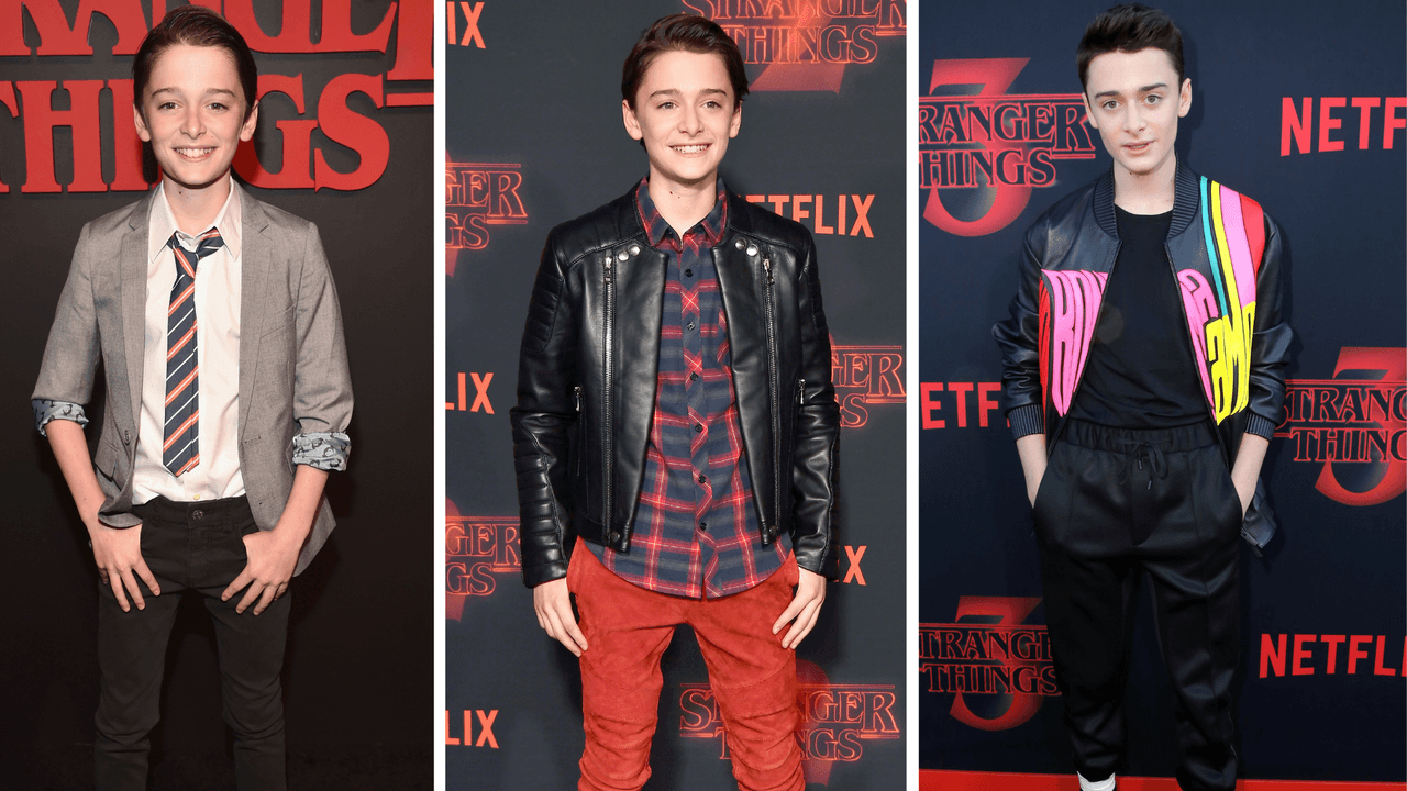 <b>Noah Schnapp</b>
<br>Noah Schnapp interpreta a Will Byers en 'Stranger Things', quien en la serie es el más pequeño físicamente del grupo de amigos de Hawkins. Sin embargo, se ha ido viendo su crecimiento a lo largo de las diferentes temporadas.