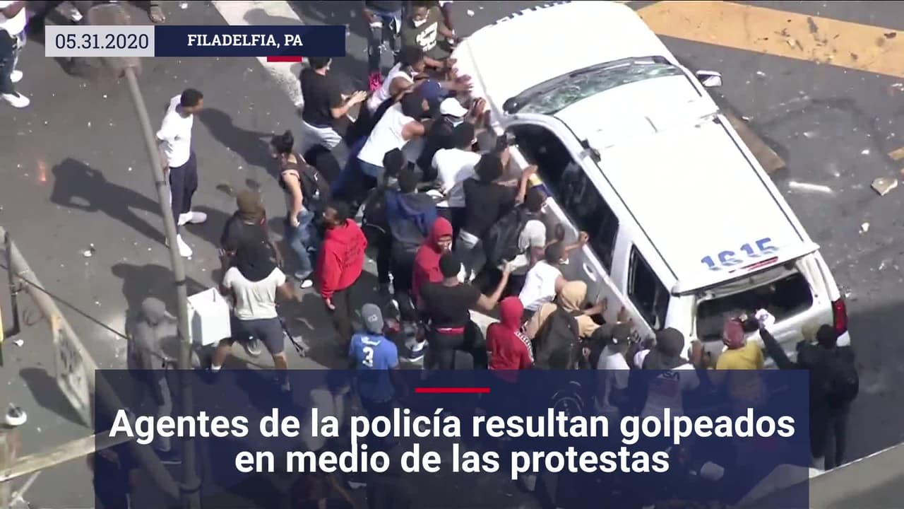 Arrestos, heridos y más destrozos en el segundo día de manifestaciones en Filadelfia