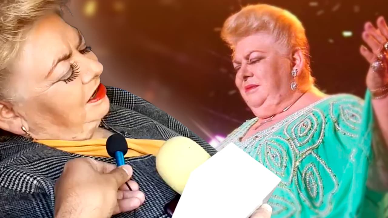 ‘Paquita la del barrio’ se queda dormida a pesar de estar rodeada de reporteros preguntando