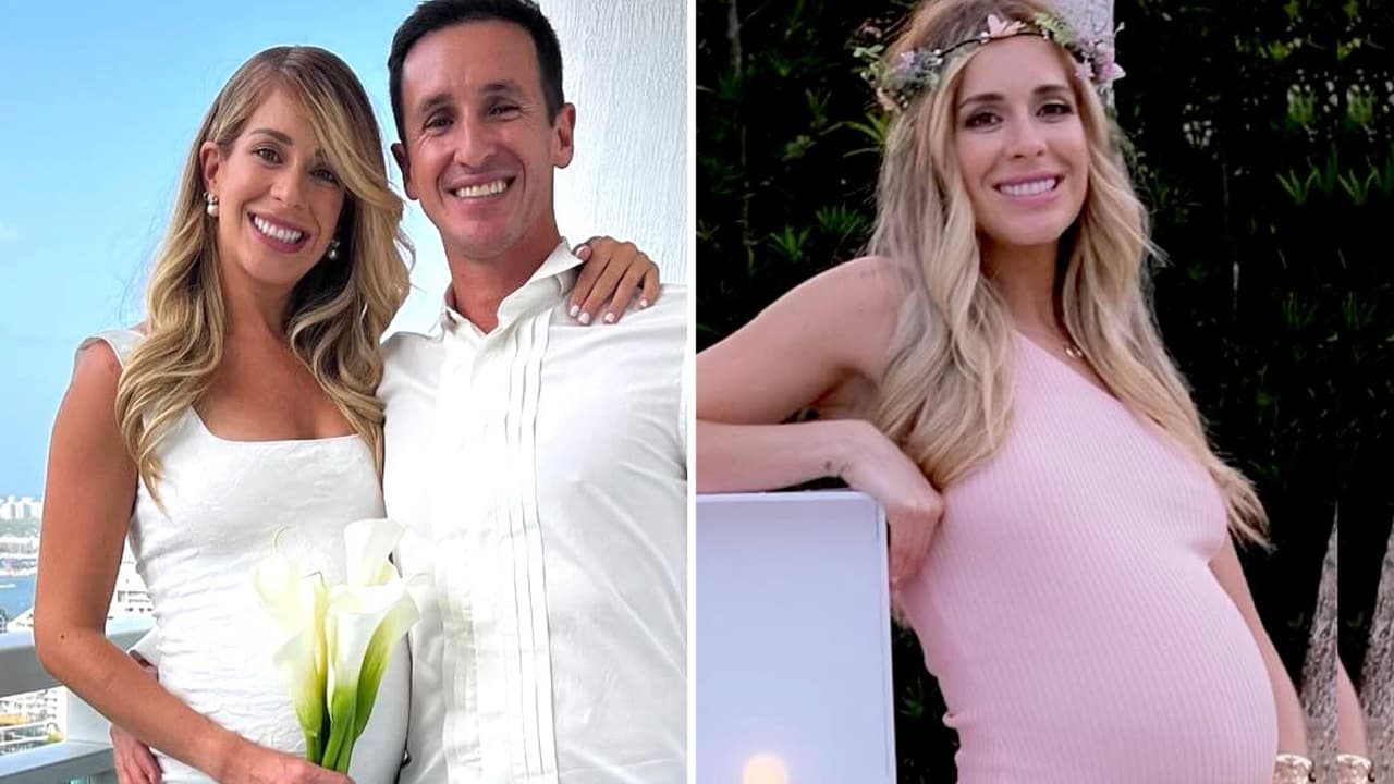 Carmen Aub se casa en secreto a punto de convertirse en mamá