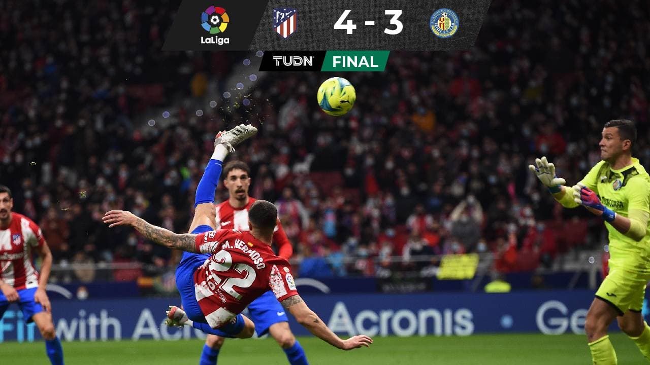 Festín de goles y victoria del Atlético de Madrid ante Getafe