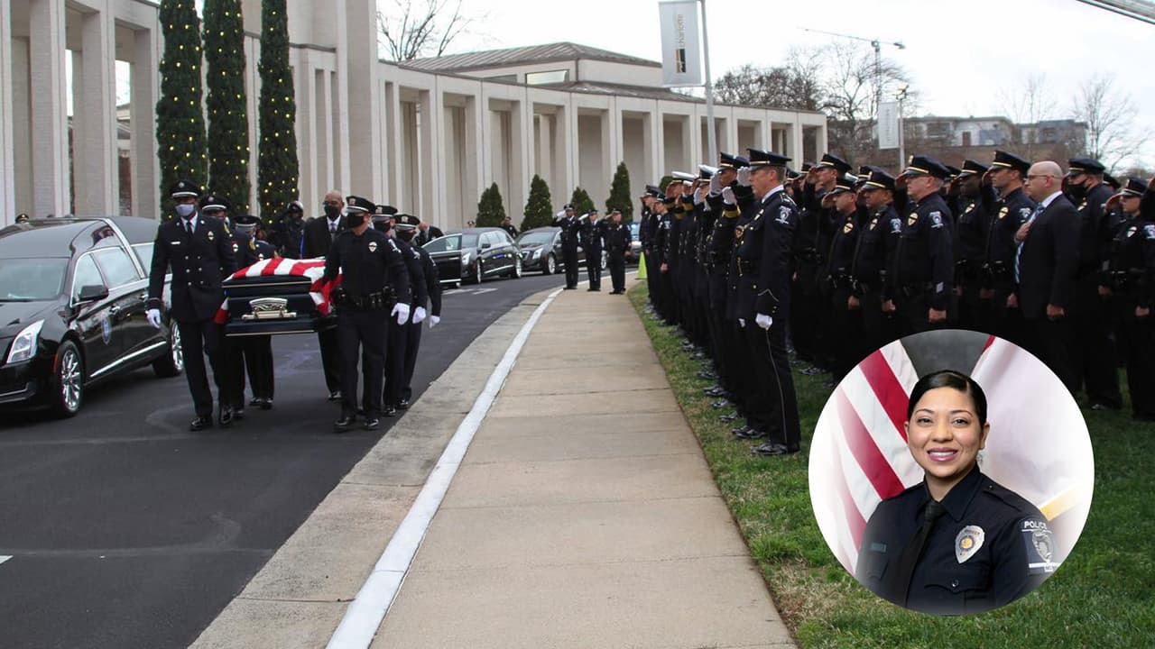 El Departamento de Policía de Charlotte-Mecklenburg (CMPD) rindió un emotivo homenaje póstumo a la oficial Mia Danielle Figueroa-Goodwin, de 33 años, quien 
<a href="https://www.univision.com/local/north-carolina-wuvc/muere-atropellada-policia-y-madre-de-3-hijos-que-regresaba-de-su-licencia-de-maternidad">murió el pasado 22 de diciembre cuando asistía un choque en la Interestatal 85 en Charlotte, Carolina del Norte.</a>