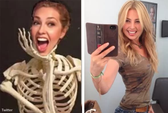 ¡Ja ja ja! Mira nada más, otra vez Thalía bromeó sobre sus costillitas.