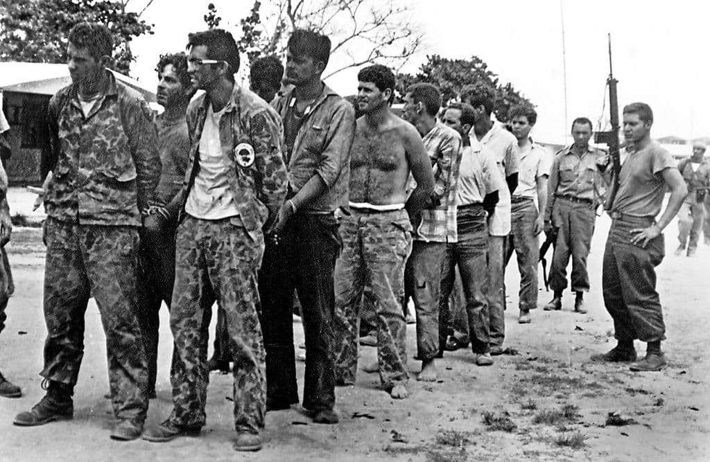 This April 1961 file photo shows members of Brigade 2506, after their capture in the Bay of Pigs, Cuba.