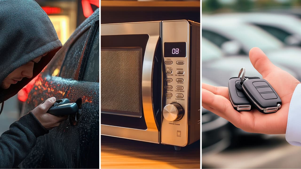 ¿Guardar las llaves del auto en el microondas para evitar robos? La razón detrás de este insólito consejo en Texas