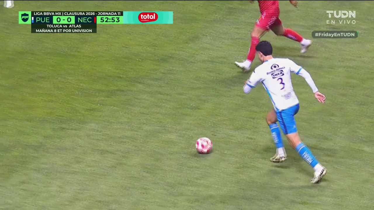 ¡Qué tiro sacó Luis Rey! El jugador de Puebla nos iba a regalar un golazo