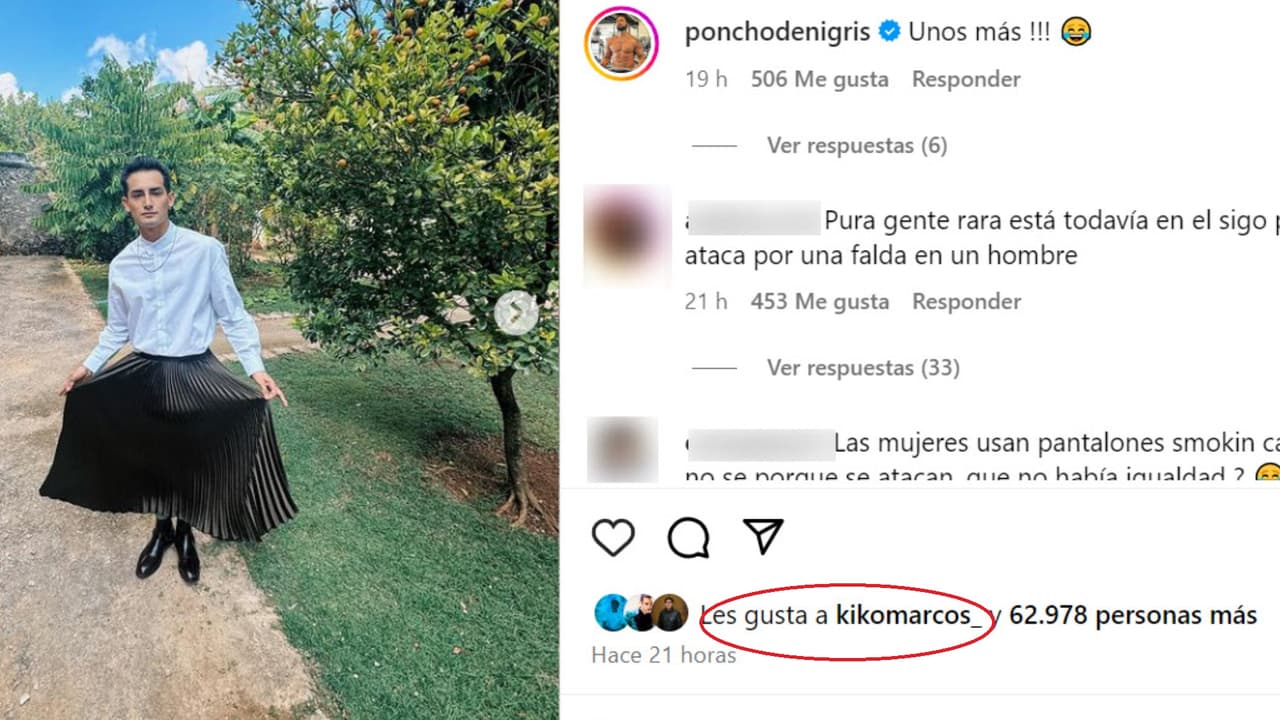 Kiko Marcos, el hermano de Emilio Osorio, también reaccionó al look del cantante durante su boda.