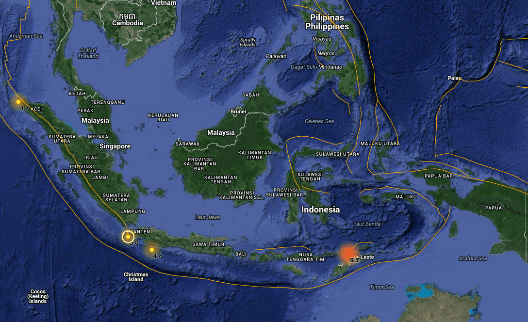 Fuerte sismo sacudió región de Indonesia en la madrugada