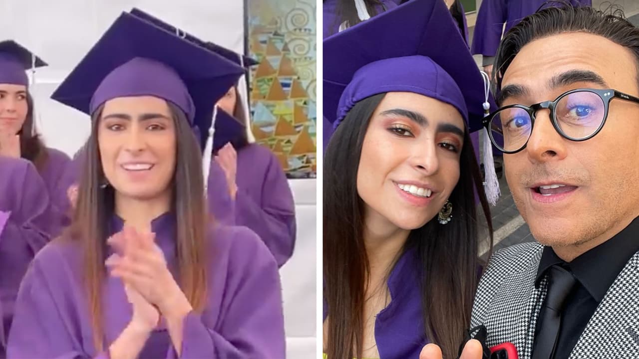 La hija de Adal Ramones se graduó de la preparatoria y él presumió lo "orgulloso y feliz" que está