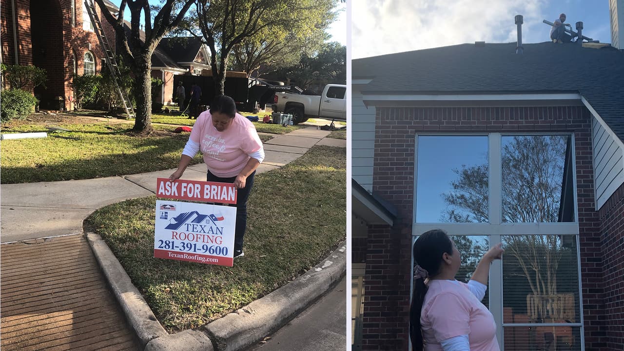 “Sí se puede, las mujeres podemos”: hispana que repara techos y no la ha frenado ni la pandemia