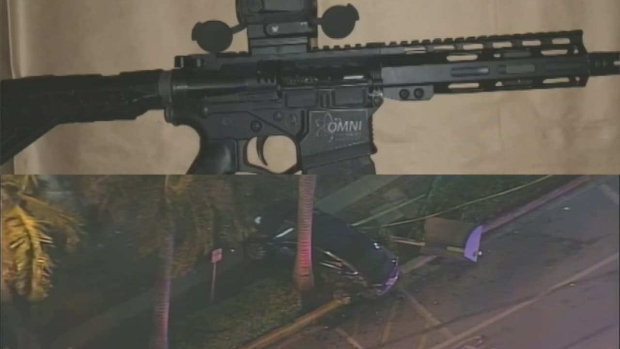Policía de Miami Beach arresta a un hombre armado con un rifle que huyó de la escena de un accidente