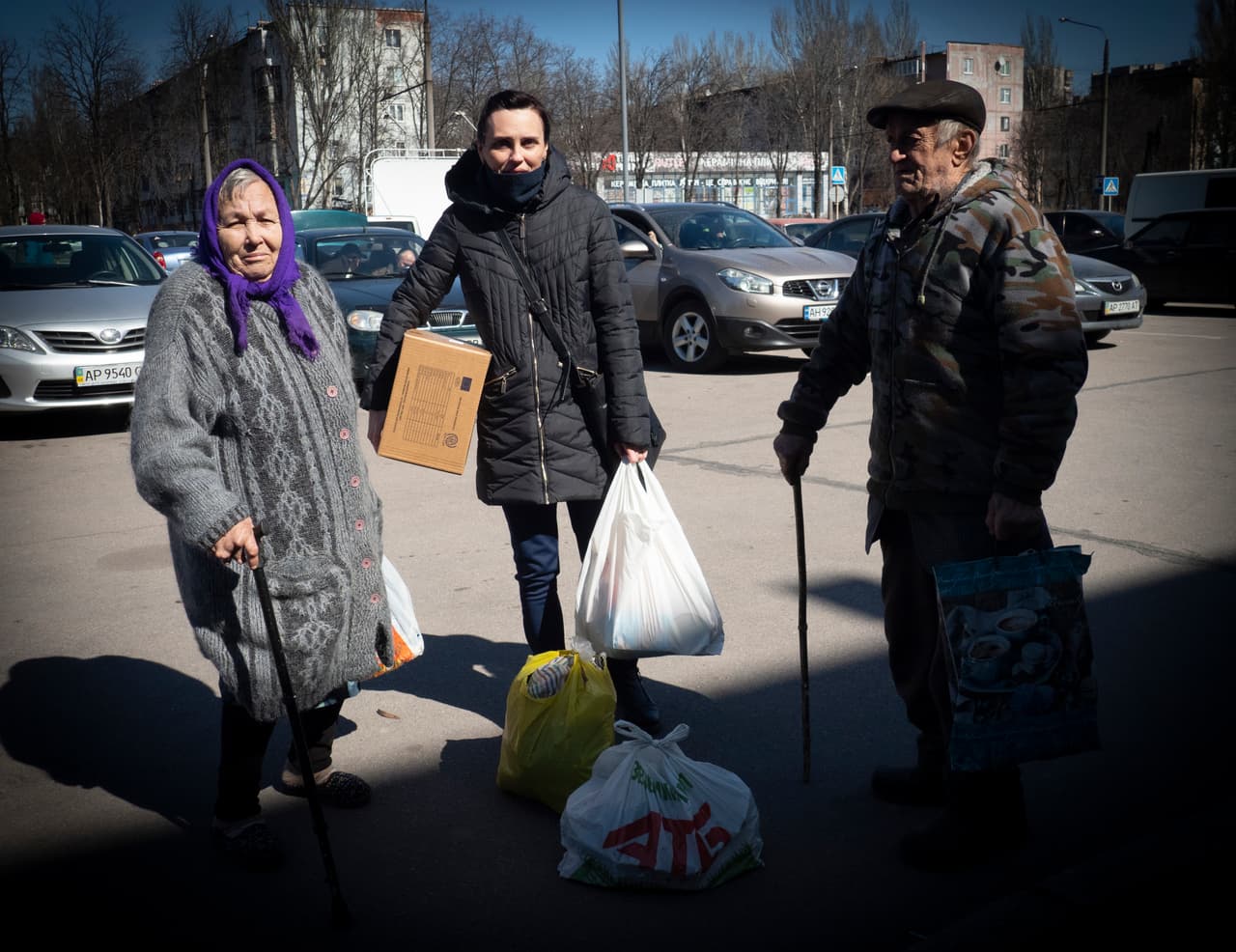 Raiza Antonovna, su esposo y su hija.