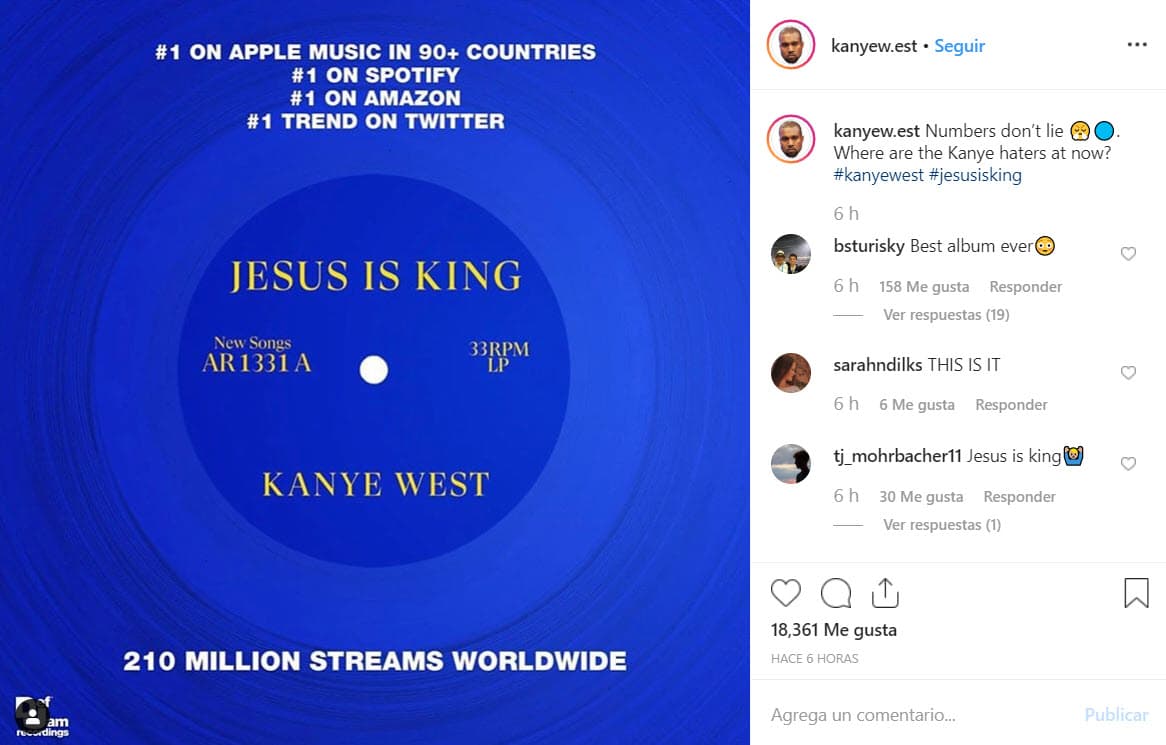 La entrevista con Big Boy se debió a la promoción del nuevo disco del rapero 'Jesus is king', en donde las canciones hablan de temas religiosos y de la cultura afroamericana.
<br>