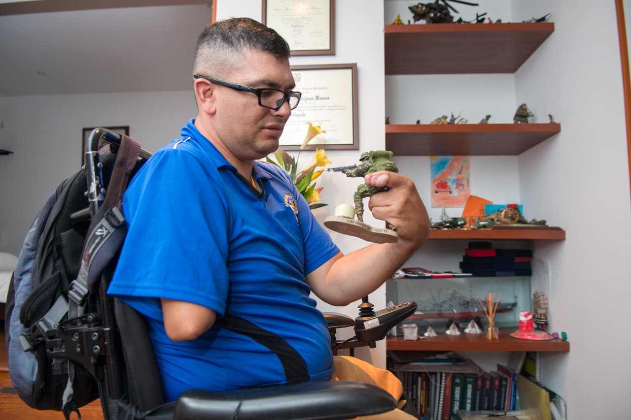 La rehabilitación del Mayor Elber Rodríguez llevó unos 11 meses.