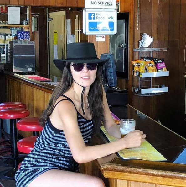 Australia, la tierra donde nació George, fue su siguiente destino. Marlene llegó con ropa ligera para distrutar del clima caluroso del lugar.